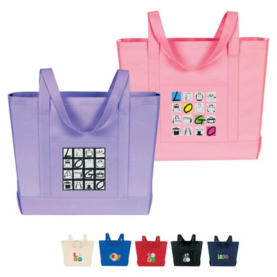 Solid Color Boat Tote Bag