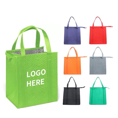 Thermal-Lined Nonwoven Shopping Tote