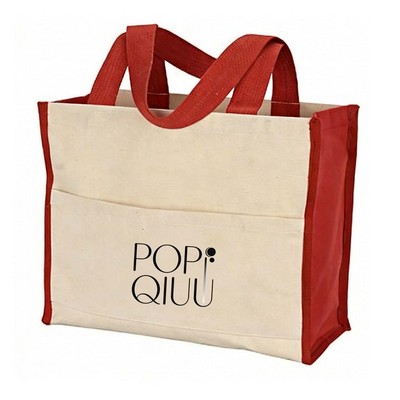 Cotton Gusset 14-oz Accent Box Tote