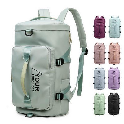 Large-Capacity Oxford Cloth Gym & Travel Backpack with Wet-Dry Separation