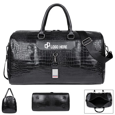 Pu Leather Gym Duffle Travel Bag