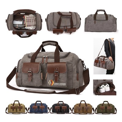 Large-capacity Wear-resistant Canvas Travel Bag
