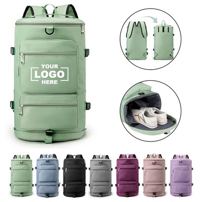 Sports Gym Duffle Bag Shoes Compartment