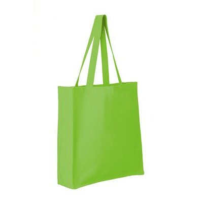 Q-Tees Canvas Gusset Shopper Tote